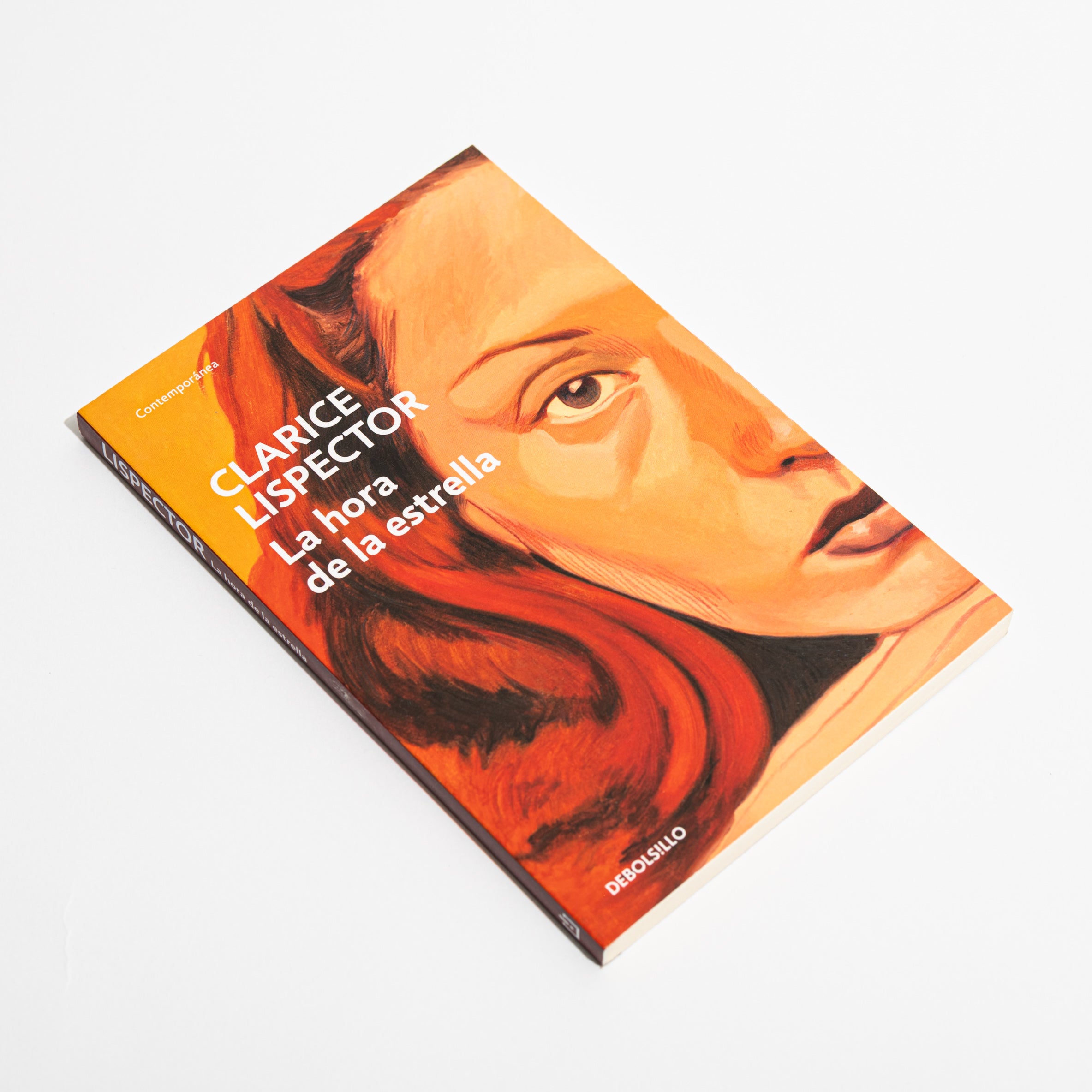 Portada picada del libro La hora de la estrella de Clarice Lispector, edición Debolsillo